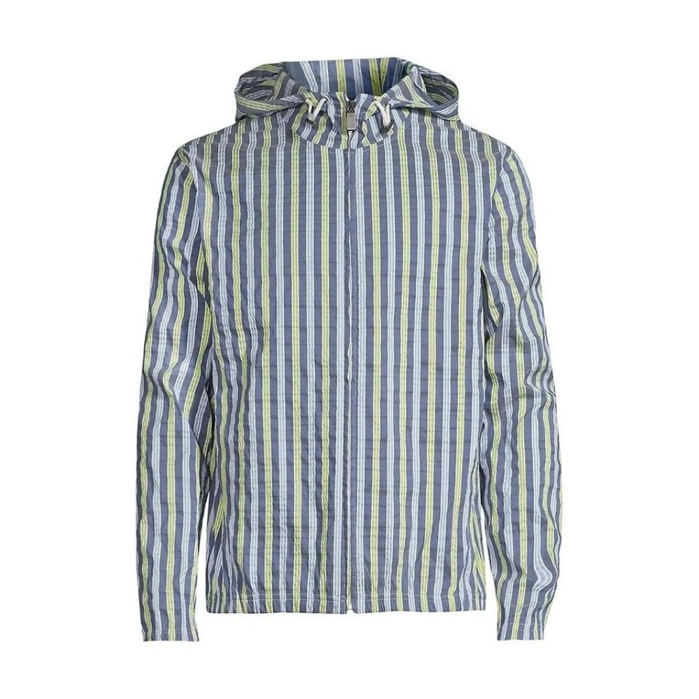 Canali Seersucker Stripe Lightweight Jacket